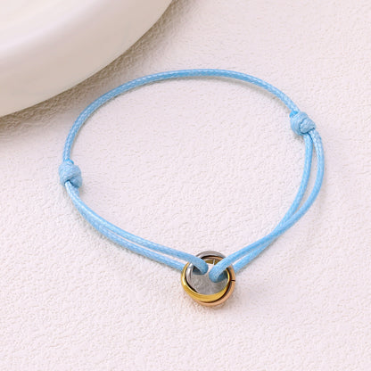 Adjustable braided rope