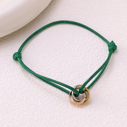 Adjustable braided rope