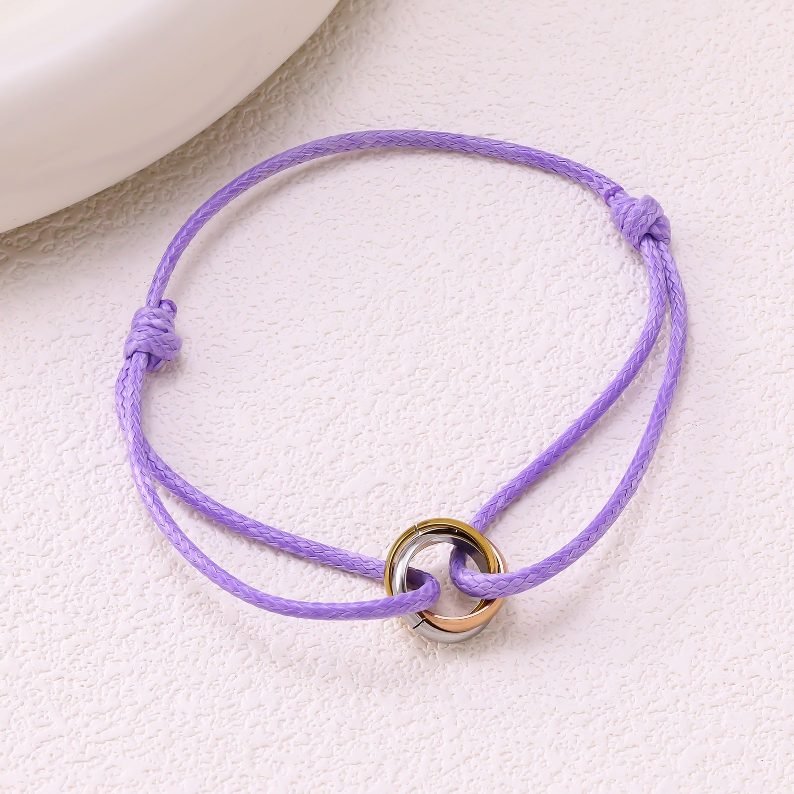 Adjustable braided rope