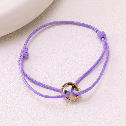 Adjustable braided rope