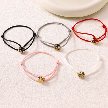 Adjustable braided rope