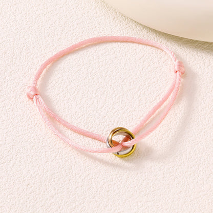 Adjustable braided rope