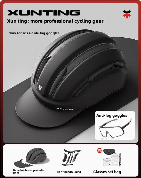 Adjustable Breathable Bicycle Helmet with Removable Visor