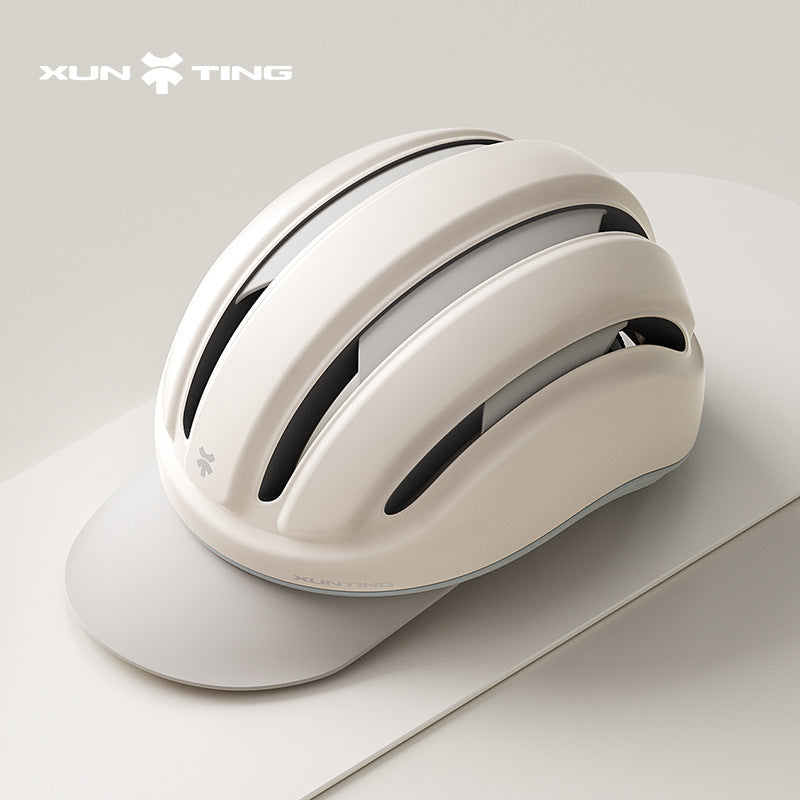 Adjustable Breathable Bicycle Helmet with Removable Visor