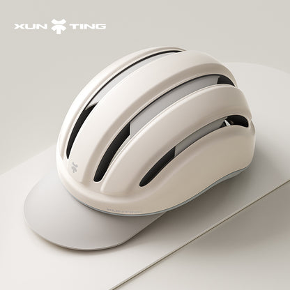 Adjustable Breathable Bicycle Helmet with Removable Visor