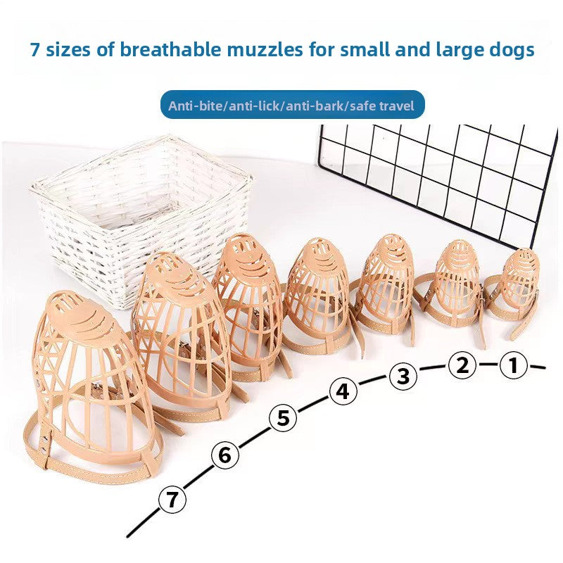 Adjustable Breathable Dog Muzzle