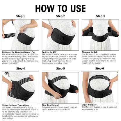 Adjustable Breathable Maternity Abdominal Support Belt