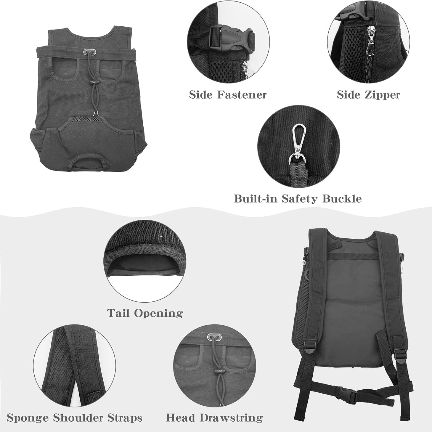 Adjustable Breathable Pet Travel Backpack