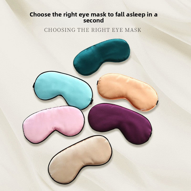 Adjustable Buckle Simulated Silk Sleep Eye Mask