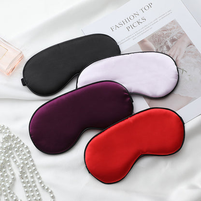 Adjustable Buckle Simulated Silk Sleep Eye Mask