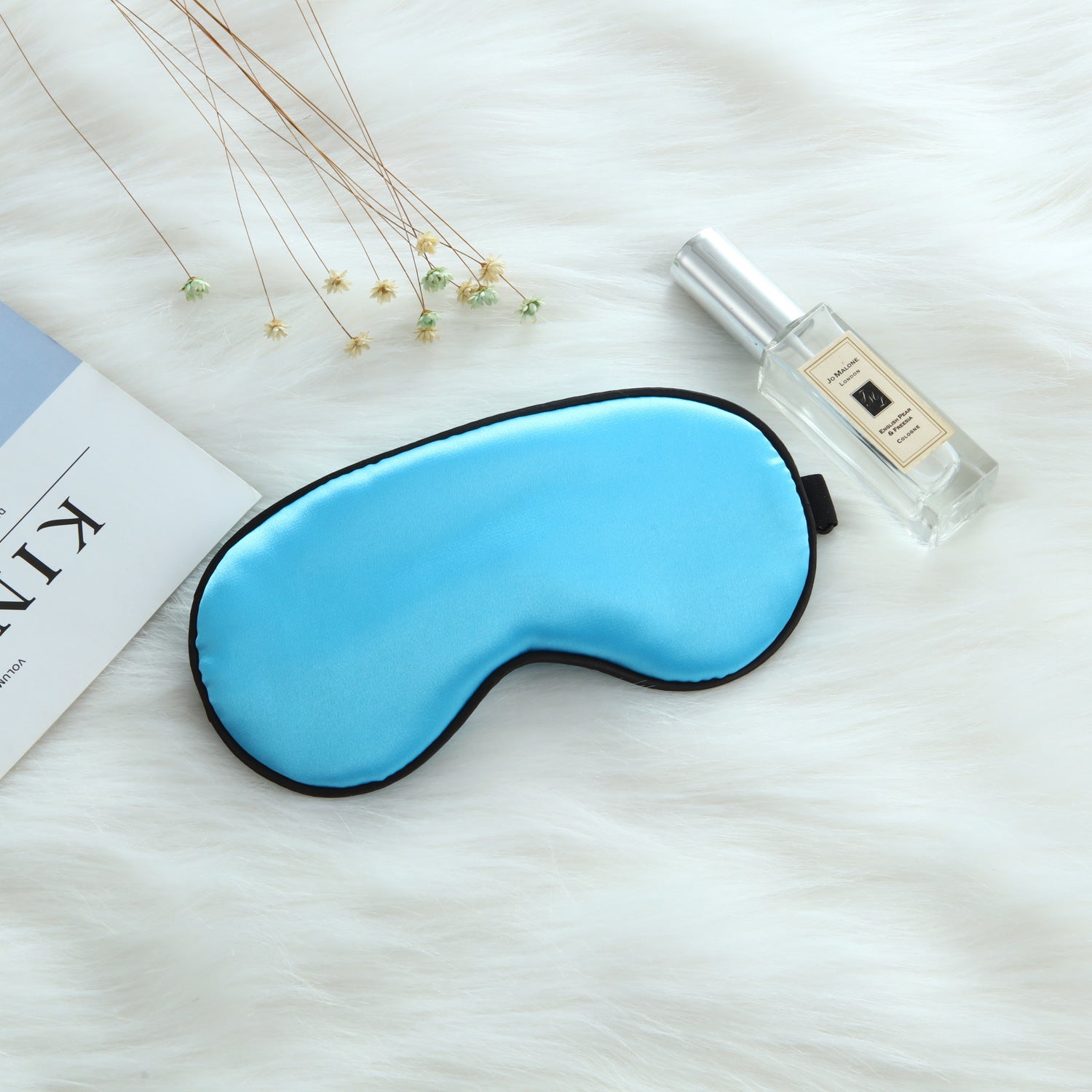 Adjustable Buckle Simulated Silk Sleep Eye Mask