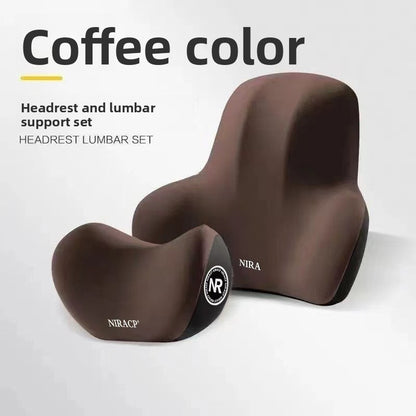 Adjustable Car Headrest and Lumbar Support Cushion