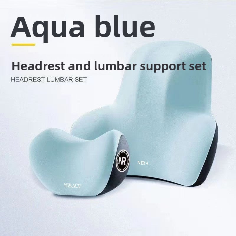 Adjustable Car Headrest and Lumbar Support Cushion