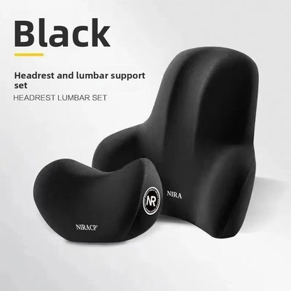 Adjustable Car Headrest and Lumbar Support Cushion