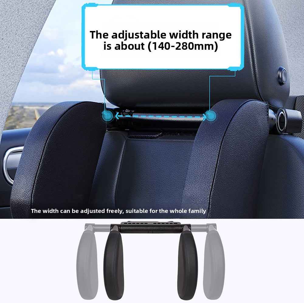 Adjustable Car Headrest Pillow with Memory Foam