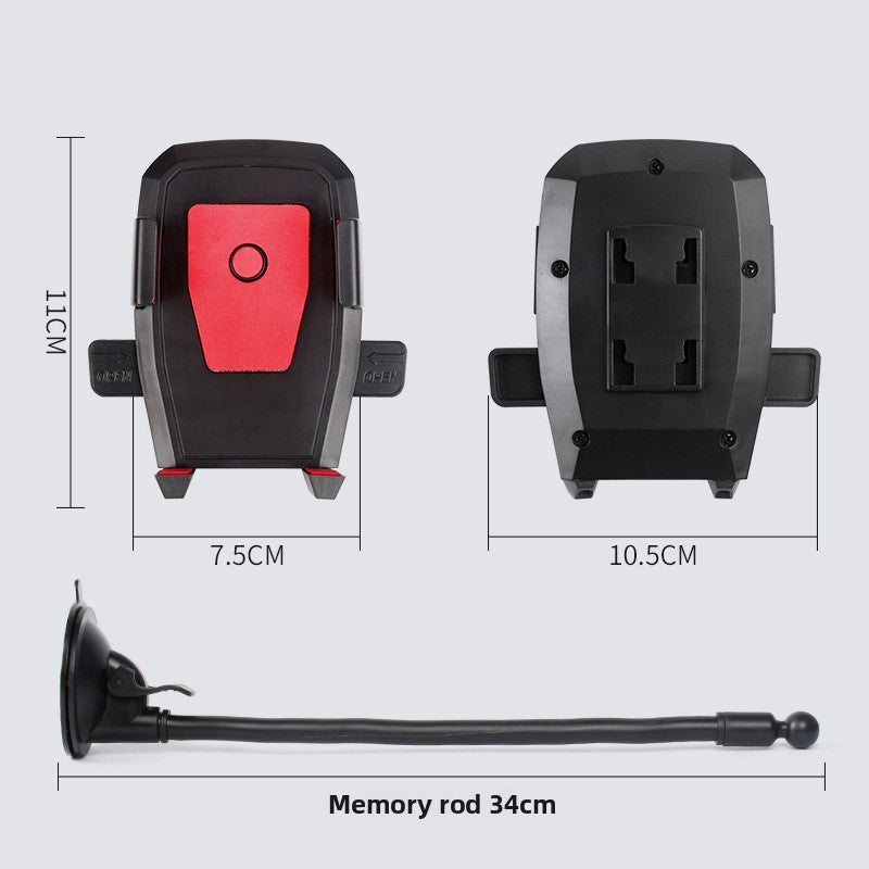 Adjustable Car Phone Holder with Extended Hose