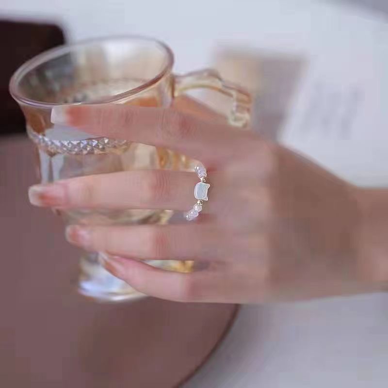 Adjustable Cat Couple's Matching Rings