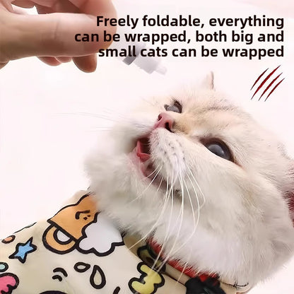 Adjustable Cat Grooming Restraint Wrap