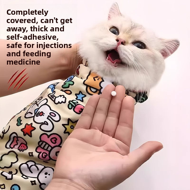 Adjustable Cat Grooming Restraint Wrap