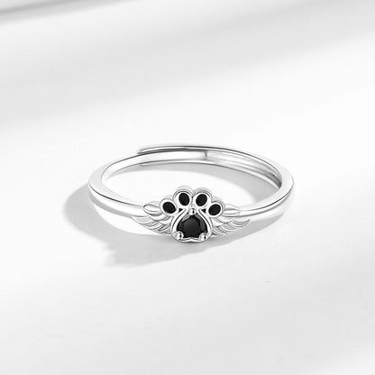 Adjustable Cat Paw Ring Korean Style Jewelry