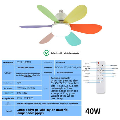 Adjustable Ceiling Fan Light with Remote Control