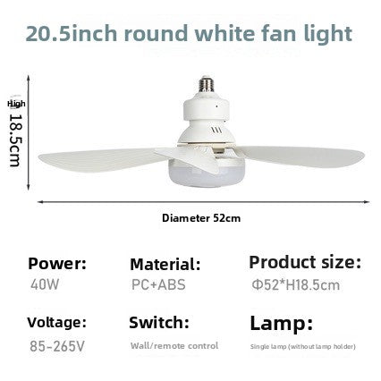 Adjustable Ceiling Fan Light with Remote Control