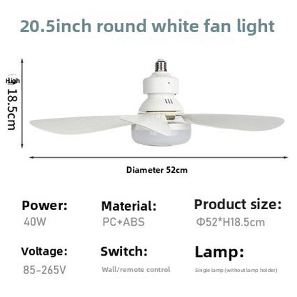 Adjustable Ceiling Fan Light with Remote Control