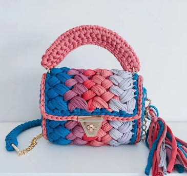 Adjustable Chain Crochet Crossbody Bag