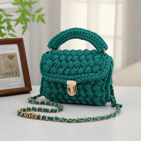 Adjustable Chain Crochet Crossbody Bag