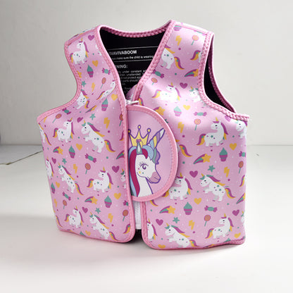 Adjustable Children Swimming Vest with Cartoon Designs
