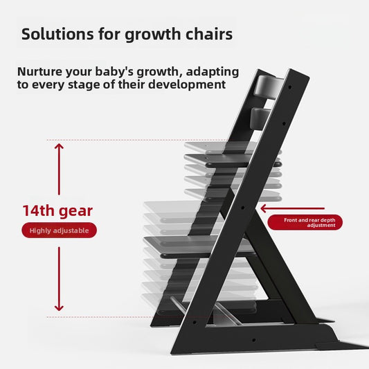 Adjustable Childrens Wooden Chair