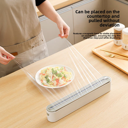 Adjustable Cling Film Cutter with Magnetic Base