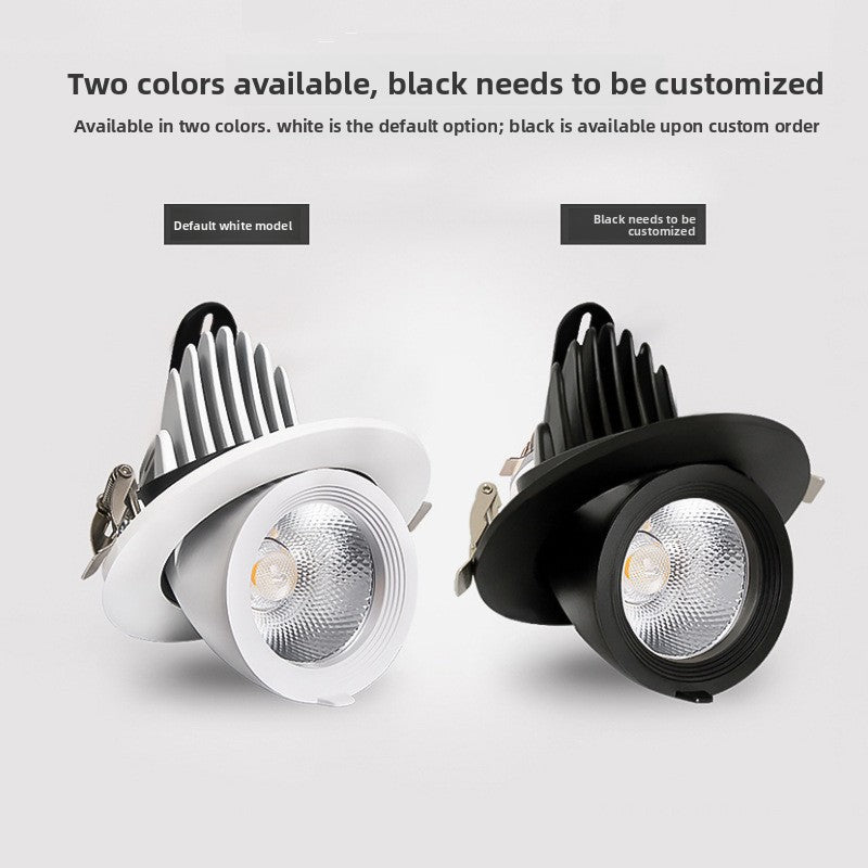Adjustable COB Embedded Ceiling Spotlights