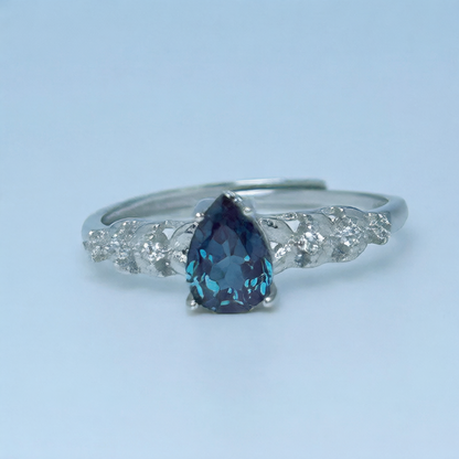 Adjustable Color Changing Gemstone Ring