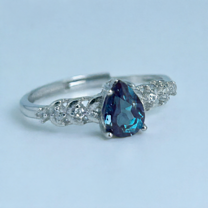 Adjustable Color Changing Gemstone Ring