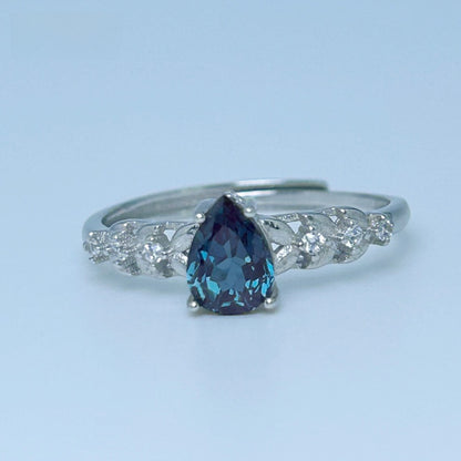 Adjustable Color Changing Gemstone Ring