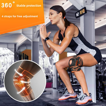 Adjustable Compression Knee Pads for Sports Protection