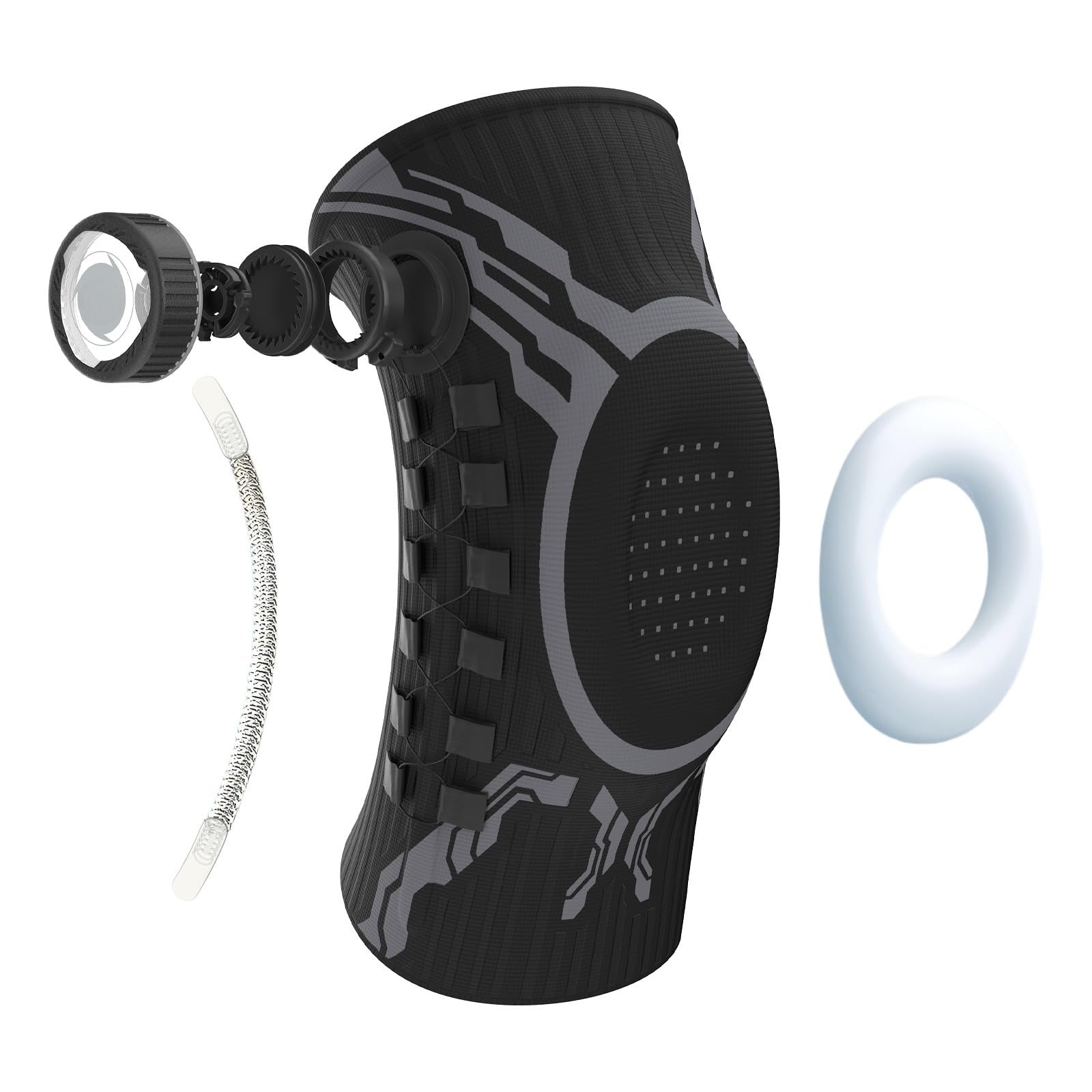 Adjustable Compression Knee Support with Patella Gel