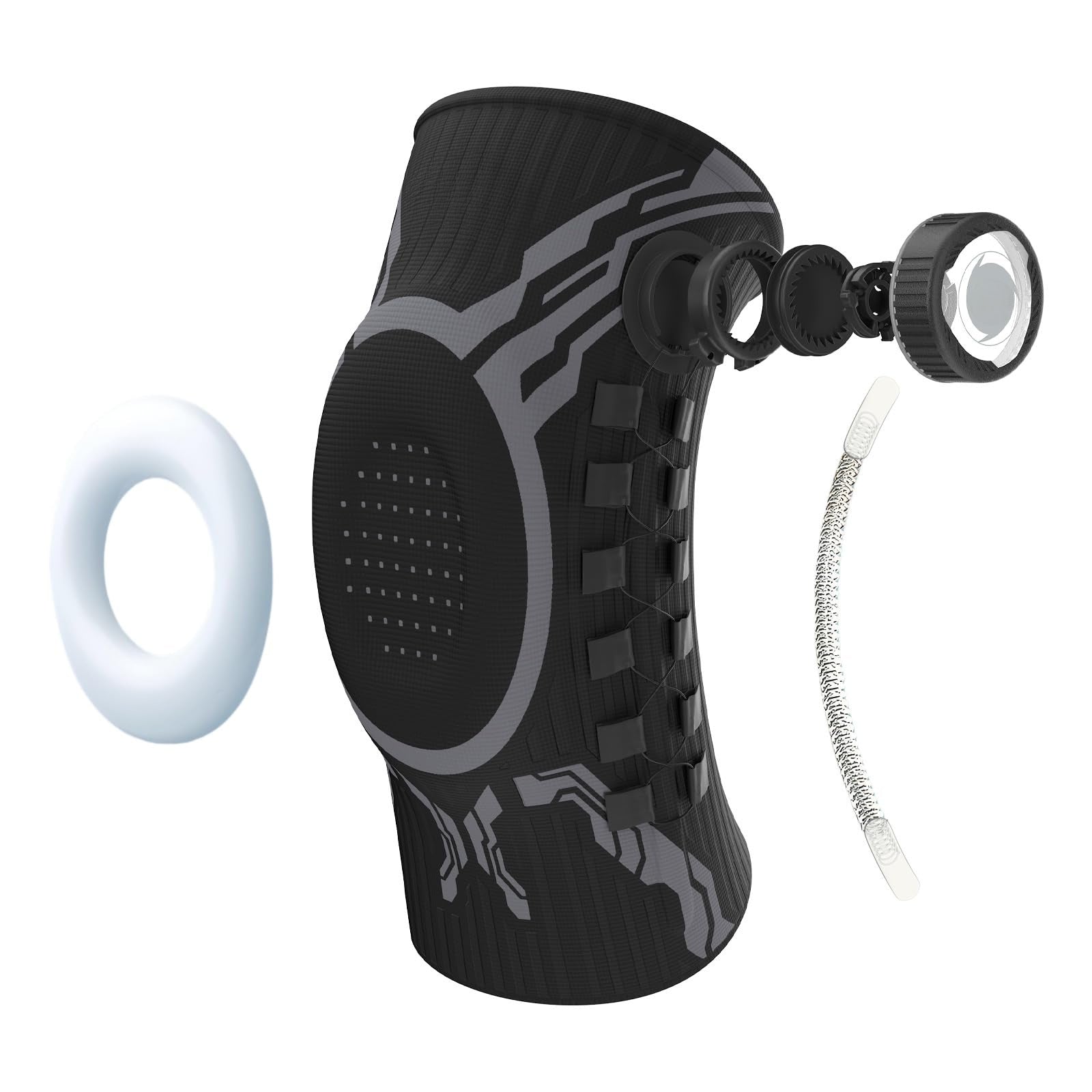 Adjustable Compression Knee Support with Patella Gel