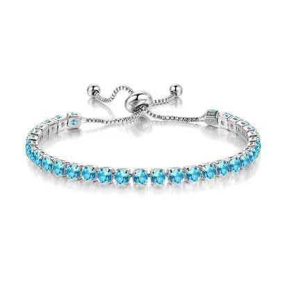 Adjustable Copper Crystal Bracelet