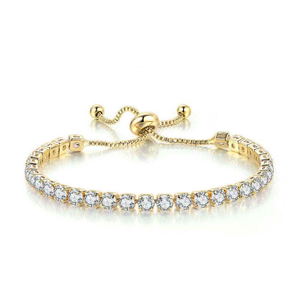 Adjustable Copper Crystal Bracelet