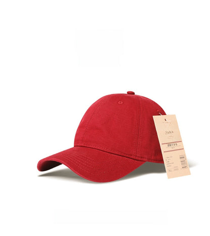 Adjustable Cotton Baseball Cap with Wide Brim