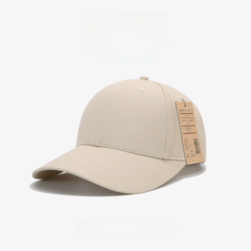 Adjustable Cotton Baseball Cap with Wide Brim