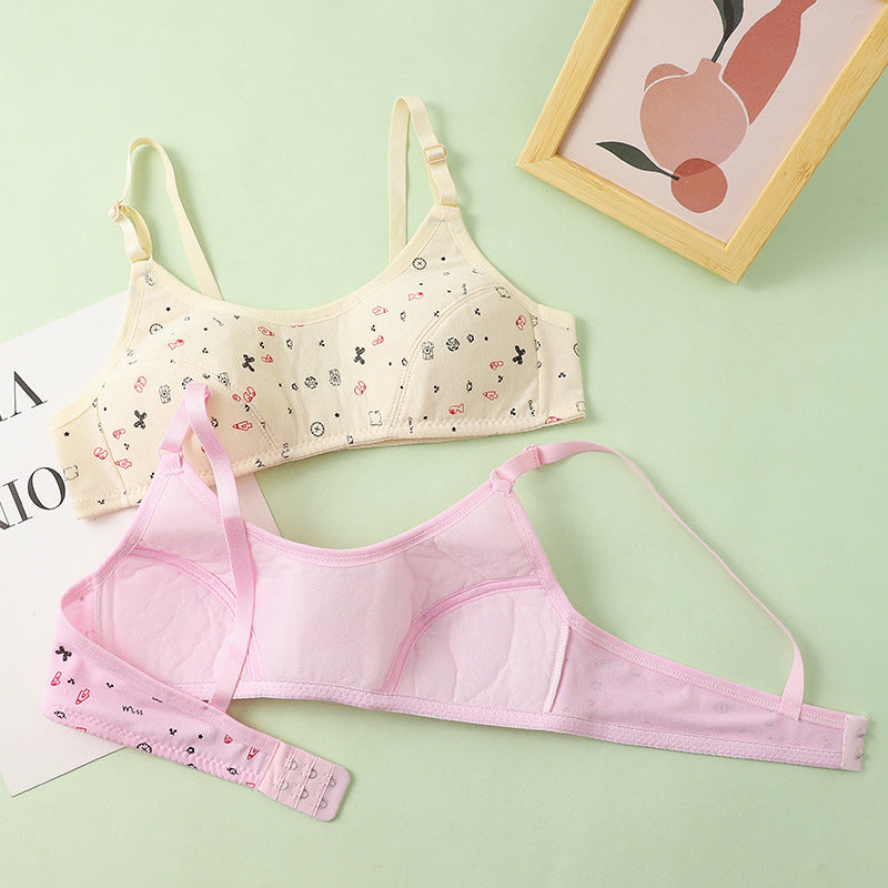 Adjustable Cotton Bra for Teen Girls