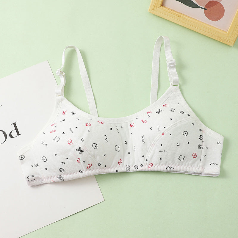 Adjustable Cotton Bra for Teen Girls