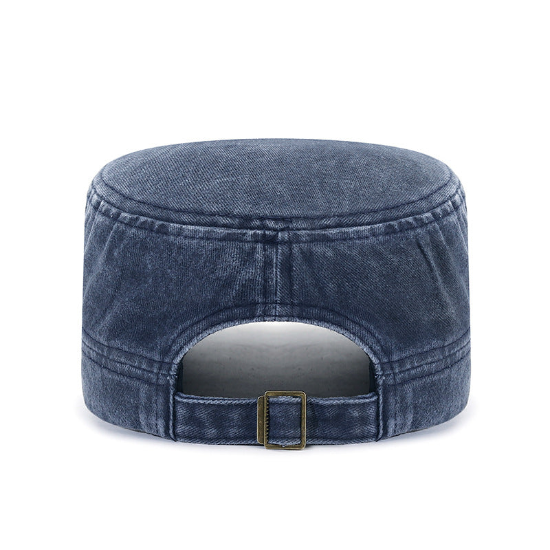 Adjustable Cotton Flat Cap for Sun Protection