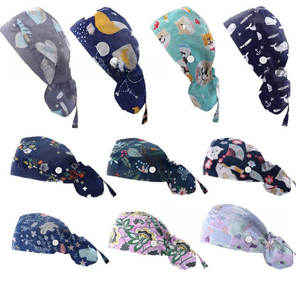 Adjustable Cotton Nurse Hat