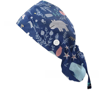 Adjustable Cotton Nurse Hat