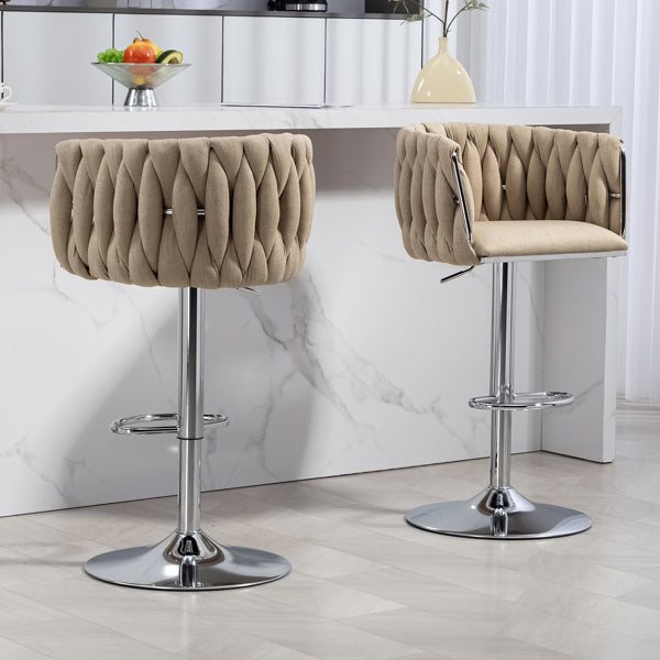 Adjustable counter height bar chair