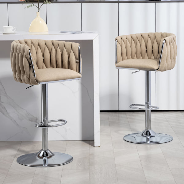 Adjustable counter height bar chair